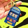 Mini Fruit Machine Machine Keychain With Light And Sound Effects Fun Casinos Style Toy For Home Decors And Gifts
