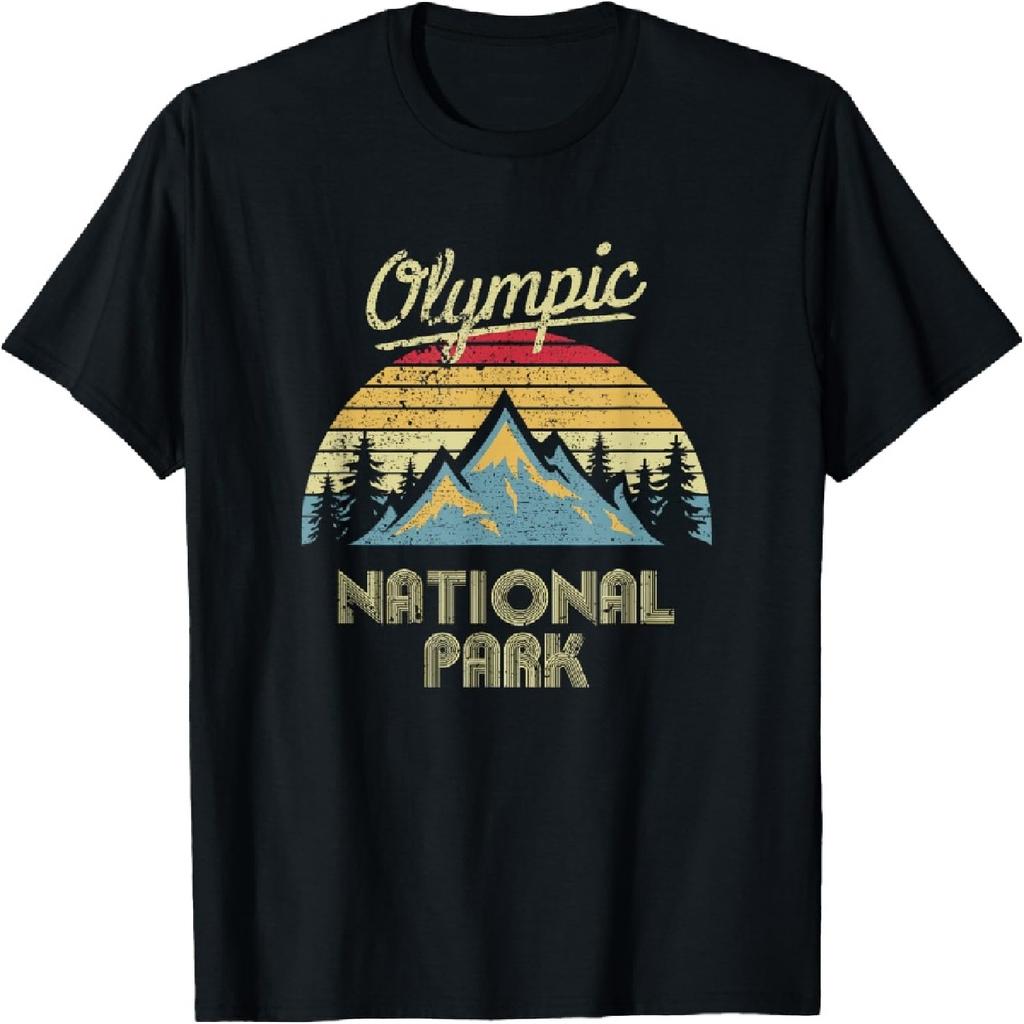 Vintage Retro Olympic Nationalpark Berg T-Shirt T-Shirt