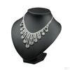 Black Leatherette Necklace Bust Jewelry Display Stand Figure Holder