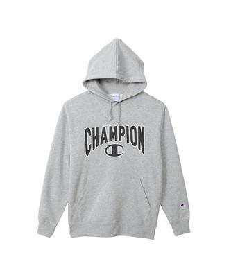 Hoodie Long Sleeve Cotton USA Big Logo Hooded Sweatshirt Basic Oxford Gray S [Champion] C3-Y120 Men's
