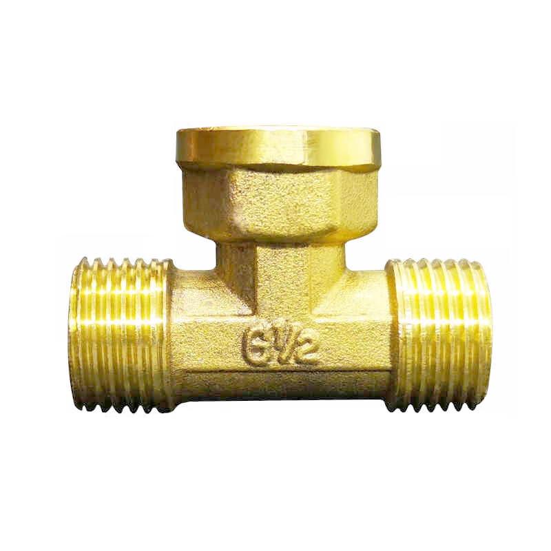 Brass Plumbing Tee Connector