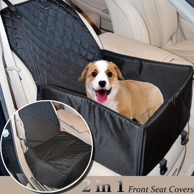 1 housse de siège de voiture imperméable pour animaux de compagnie - Protège les sièges de voiture des rayures et de la saleté des poils d'animaux - Facile à installer et à nettoyer