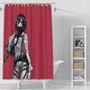 Anime Themed Shower Curtain , Waterproof Fabric with Iconic Characters for Unique Bathroom Decor, Perfect for Fans