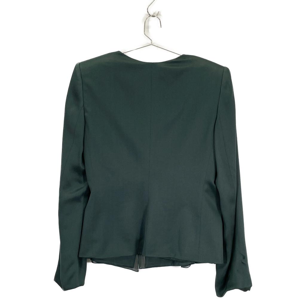 Giorgio Armani Green 2011 JAG13T JA113 Silk Jacket Jacket 46 greenUsed