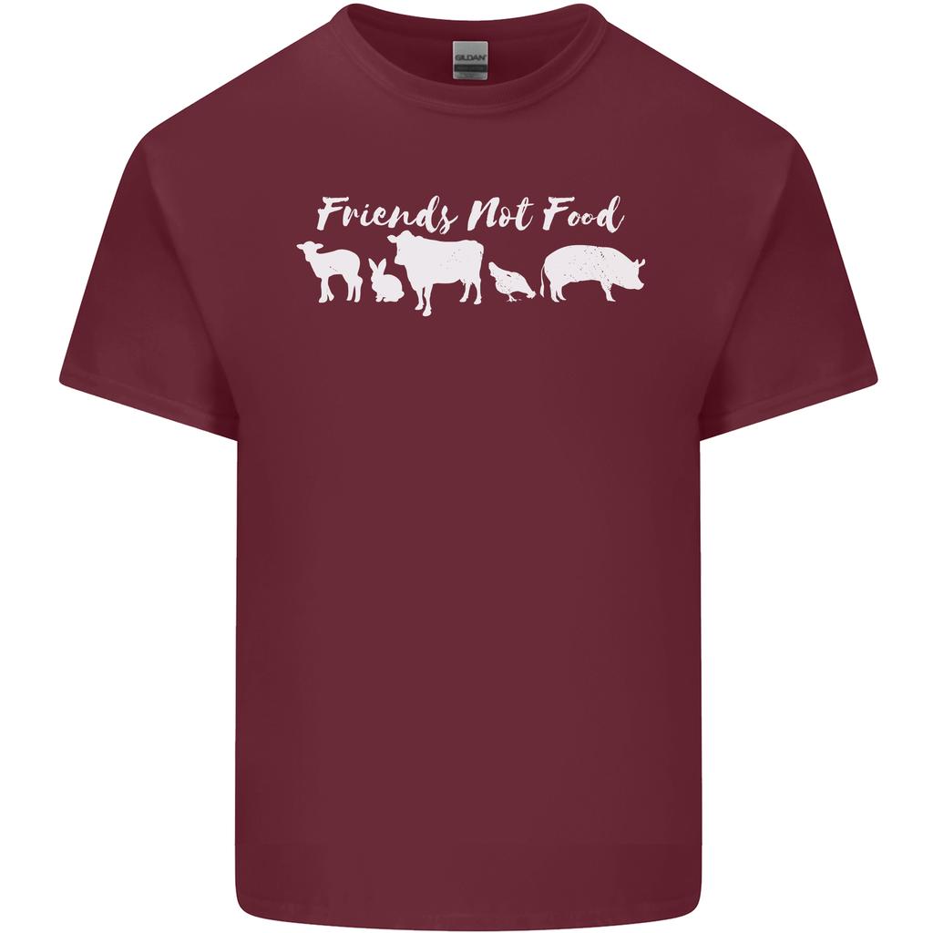 Vegan Animals Are Friends Not Food Unisexs Light Cotton TShirt