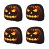4Pcs Funny Car Headrest Covers Universal Auto Seat Head Rest Protector
