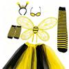 Insect Yellow Bee Fly Wings Bugs Kids Party Wings Lightweight Bee Cosplay Wings Suit  Cosplay Event