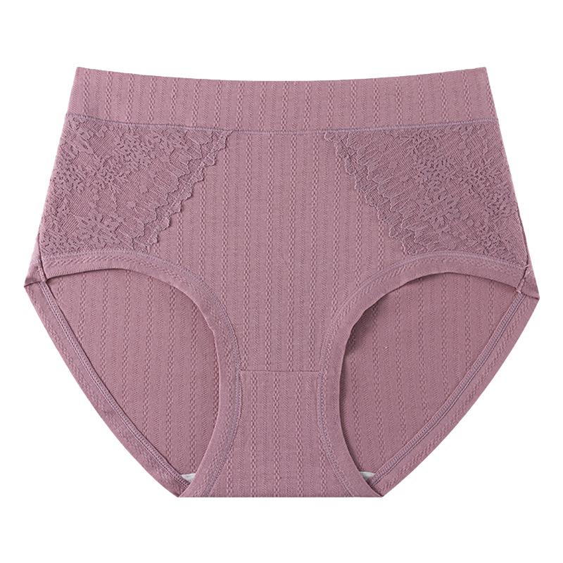 High-Waisted Cotton Briefs for Middle-Aged and Elderly Women - Comfortable, Breathable, Plus Size.