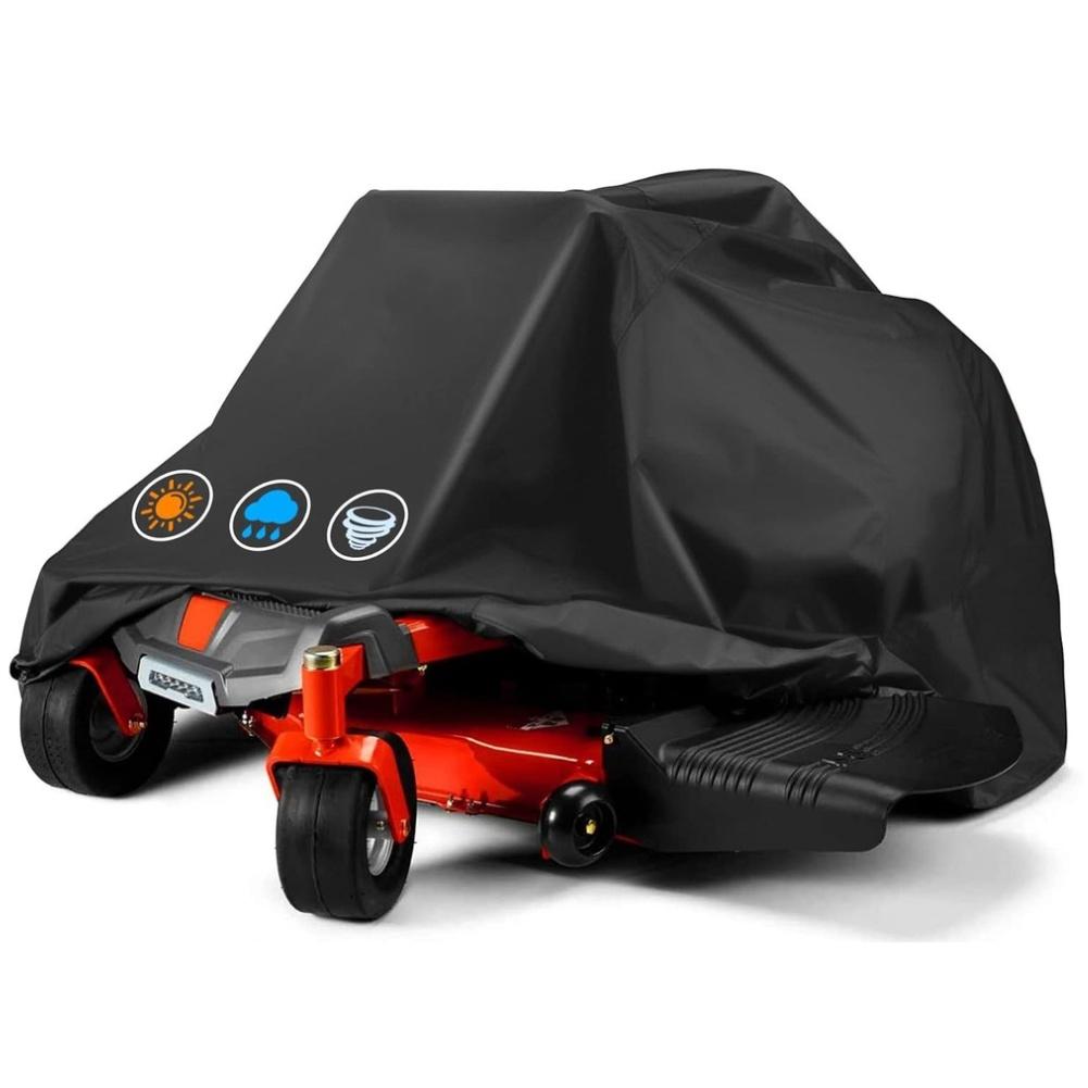 For ZERO Turn Tractor Lawn Mower Cover Heavy Duty Oxford 210L 117W 140H CM Waterproof UV Resistant Elastic Hem