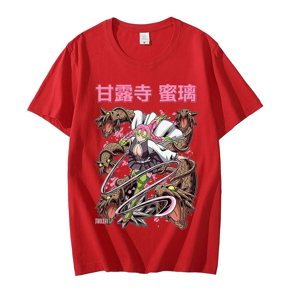 Demon Killer Jinlu Mitsui Cotton T-Shirt Anime Unisex Summer New Men's and Women's Streetwear