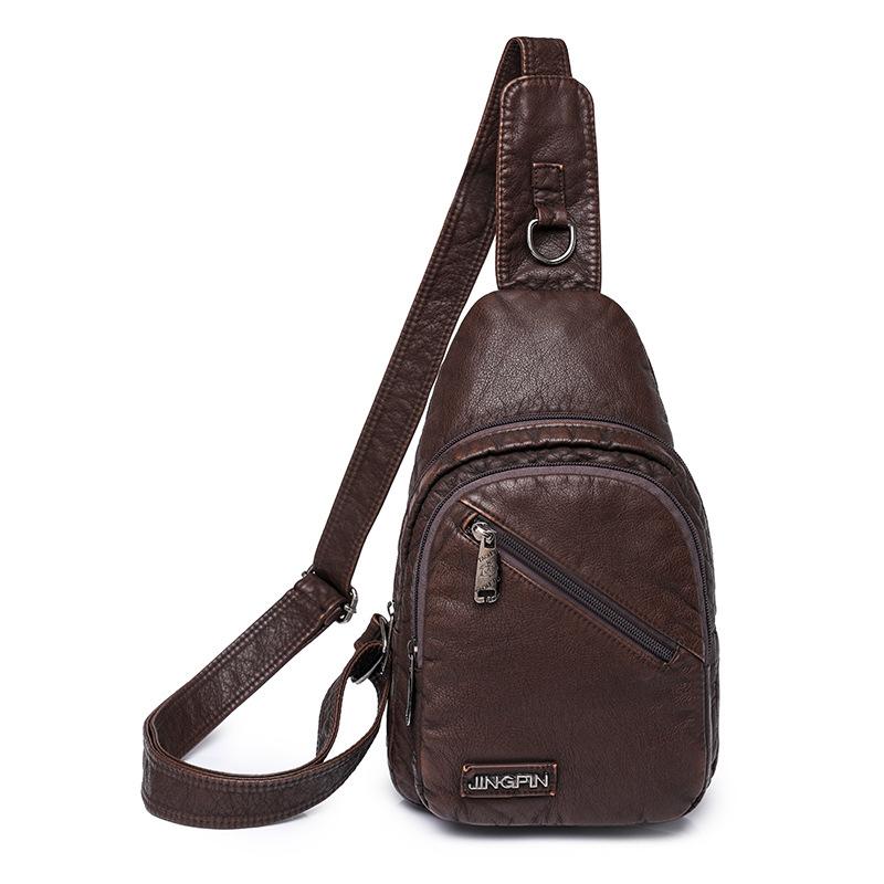 

Весенняя новая модная текстурированная женская нагрудная сумка из мягкой кожи, сумка через плечо, деловой повседневный рюкзак, сумка для мобильного телефона