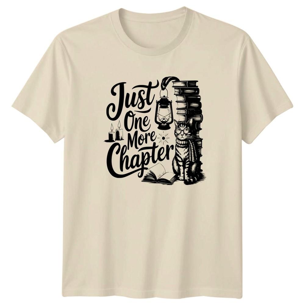Just One More Chapter TShirt Cat Lover Book Lover Gift For Him And Her