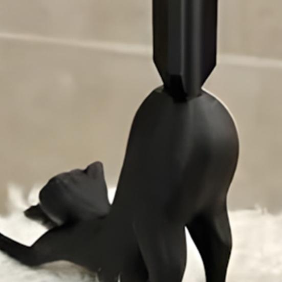 Tissue Rack Holder Stretched Kitten Shape Toilet Paper Roll Stand Easy Installation Bathroom Kitchen Napkin Organizer