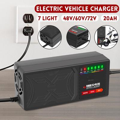 Electric Vehicle Charger With 7 Light Display Power Display Current Protection/ Leakage Protection/full Pulse