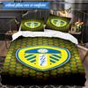3PCS Leeds Crest Design Printed Soft Bedding Set,Including 1pc Duvet Cover And 2pcs Pillowcases Perfect for Bedroom, Dormitory, Fan gift