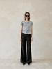 OWNSER Maria Line Bootcut Pants (Charcoal Stripe)