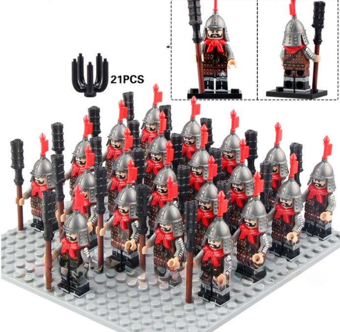 Spartan Warrior Toy Set: 21-Piece Roman Warrior Series for Kids
