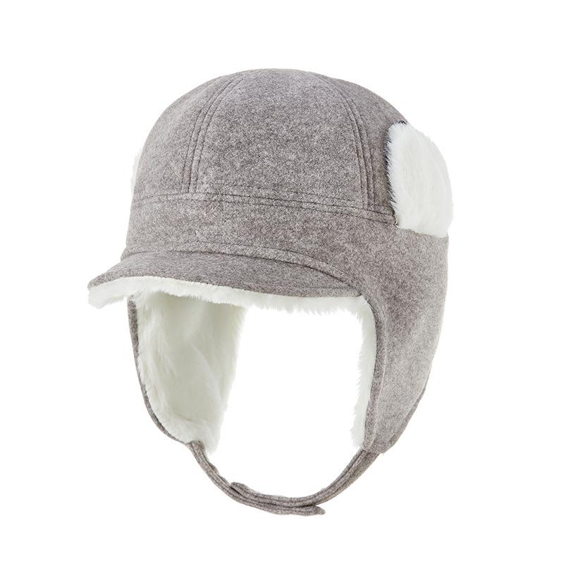 Winter hat women's autumn and winter warm, antifreeze and cold, ear protection, fluffy hat, snow ski hat