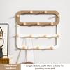 Hanging Clothes Hook Behind The Door No Drilling Installation Multiple Rows Hangers Wall Mount Bedroom Clothes Hook