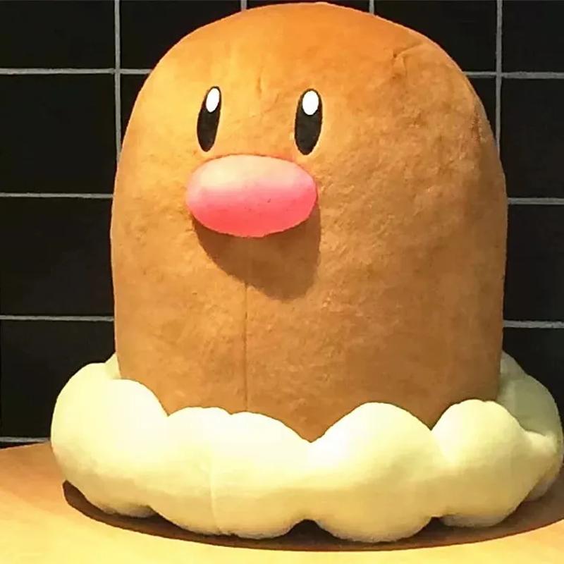40Cm Cartoon Pokemon Diglett Large Plush Doll Toys Soft Pillow Room Sofa Decoration Cushion Companion Doll Holiday Surprise Gift