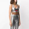Adidas Originals X Alexander Wang Printed Stretch Sports Bra Women Underwear Silver FL6903