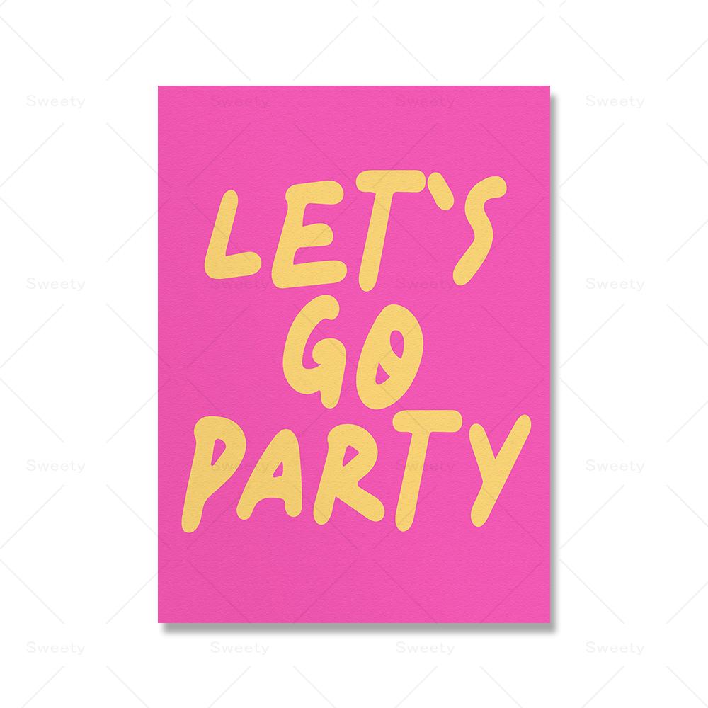 Wall Mural Pink Y2k Decor Trendy Retro Aesthetic Posters And Prints Cartoon Quote Wall Art Canvas Painting For Dorm Room Decor