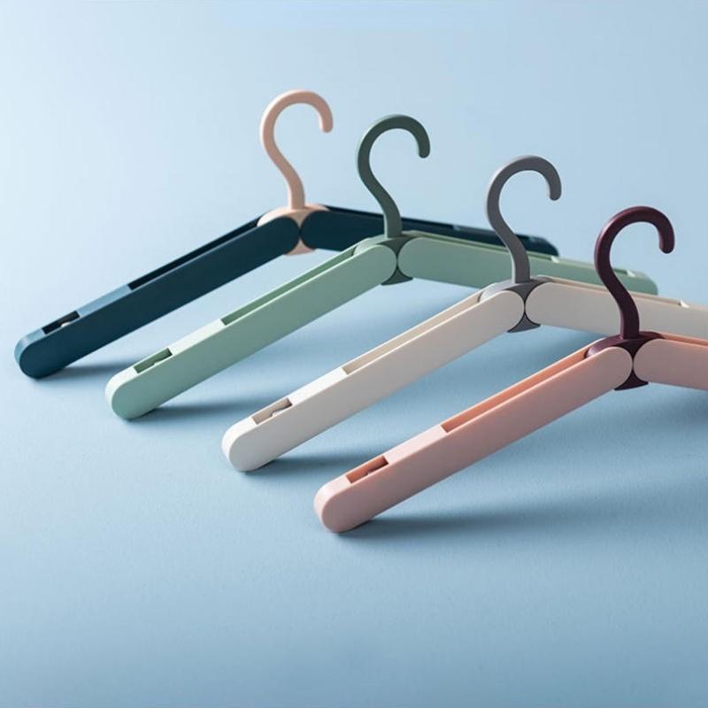 5pcs Portable Folding Travel Hanger-Multifunctional Clothes Drying Rack,Compact Foldable Design for home use,Hangers for Clothes