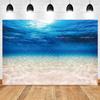 Fundal Realist cu Lumina Soarelui Subacvatic Ocean Albastru Profund Design Fundal pentru Studio Fotografie Portrete Copii Mici