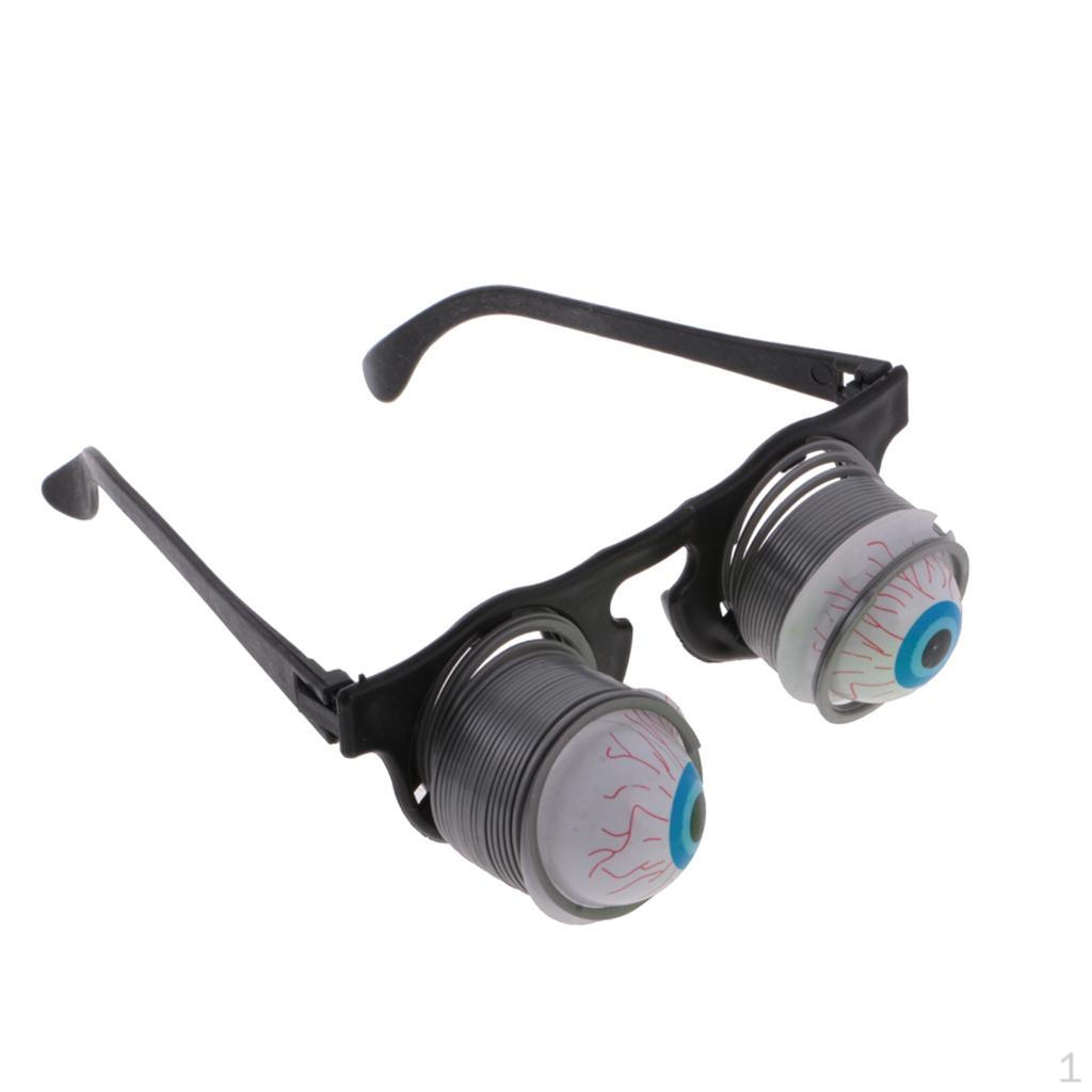 

2x Очки с опущенными глазами, пружинные очки, шутка для костюма на Хэллоуин