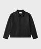 WORK ON BODY OFF Epure Regular Fit Button Leather Jacket [Black]