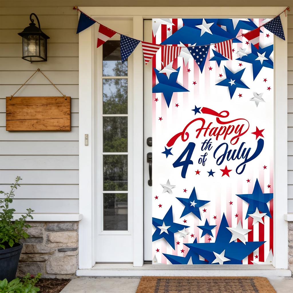 Fourth of July Printed Towel Soft Microfiber Material Lightweight Quick Dry Design for Indoor Outdoor Use