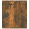 Wall Mounted Nightstand Smoked Oak 50x36x40 cm