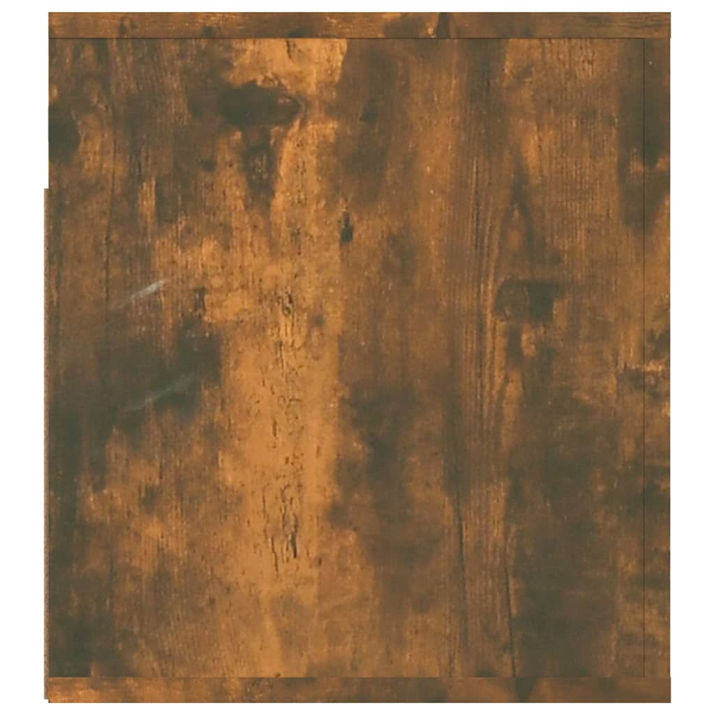Wall Mounted Nightstand Smoked Oak 50x36x40 cm