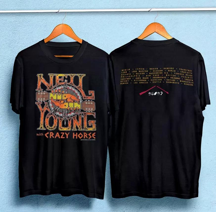 

1996 Neil Young and Crazy Horse World Tour T-Shirt 2XL