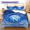 SSC Napoli Custom Name Pattern Bedding,Quilt Set Quilt Cover Pillowcase Home Birthday Gift(1 * duvet cover + 2 * pillowcase, without core)