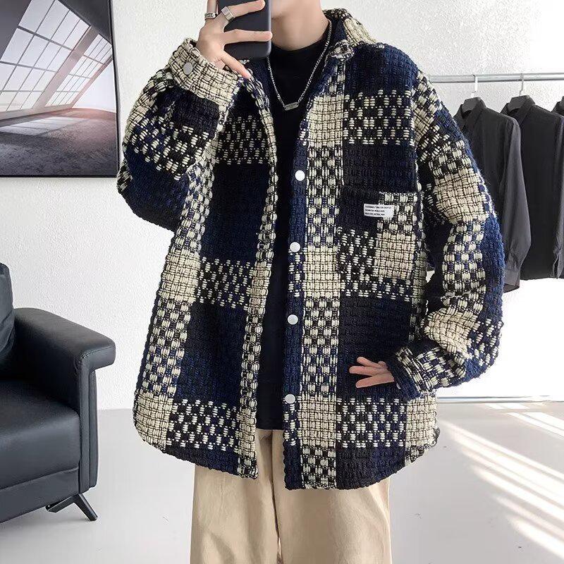 Men’s High-End Woolen Jacket - Autumn/Winter Collection, Thickened for Extra Warmth, Trendy and Stylish Outerwear.