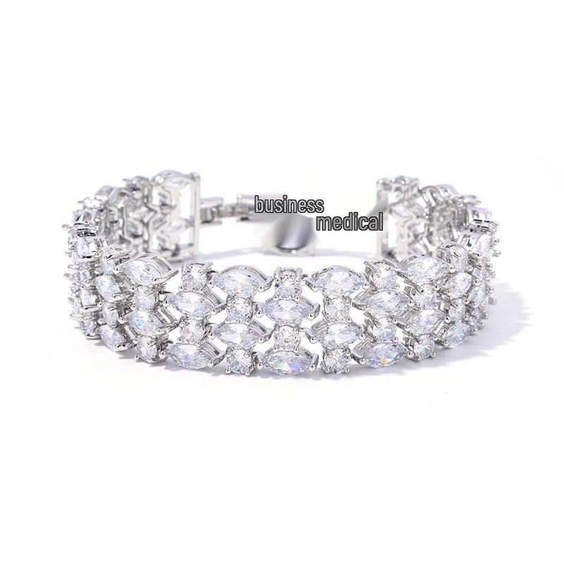 Pulseira Elegante de Zircônia Cristal com Pedras Preciosas Coloridas - Presente Perfeito para Senhoras