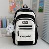 Letter Stylish Backpack With Color Blocking For Middle And High Students School