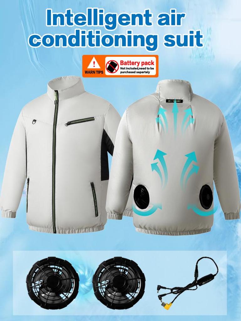 New Sleeveless Air-Conditioned Cooling Clothes with Fan for Summer Outdoor Heatstroke Prevention