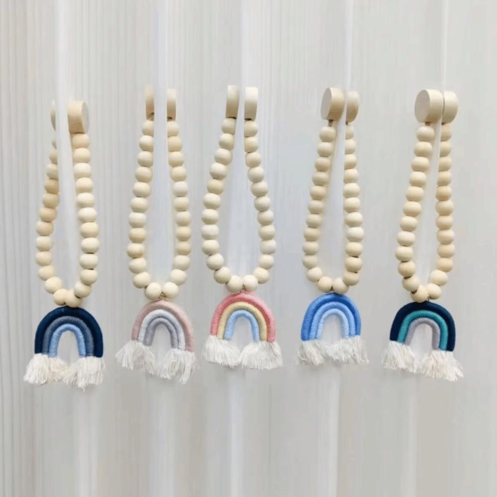 French Tassel Curtain Tie Buckle Strap Bohemia Curtain Binding Tape Curtain Tieback Bedroom