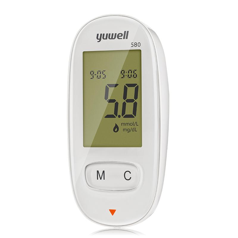YUWELL 580 Blutzuckmessgerät Diabetes Glukometer Teststreifen Glukosemessgerät Diabetes Zubehör Blutzuckmessgerät