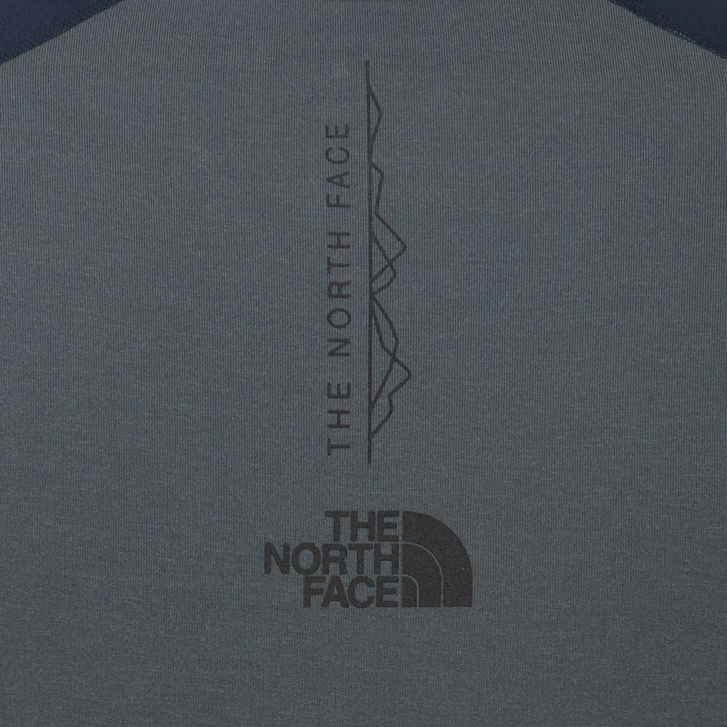The North Face Color Block Logo Mock Neck Half Zip Long Sleeve T-Shirt Men Tops NT7LR54B