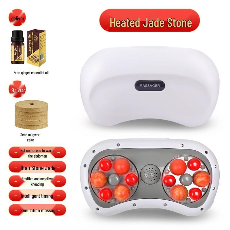 WEZHO Natural Bianstone Abdominal Hot Moxibustion Massager