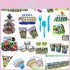 Minecraft Baby Shower Birthday Party Supplies Featuring Vibrant Tableware Set