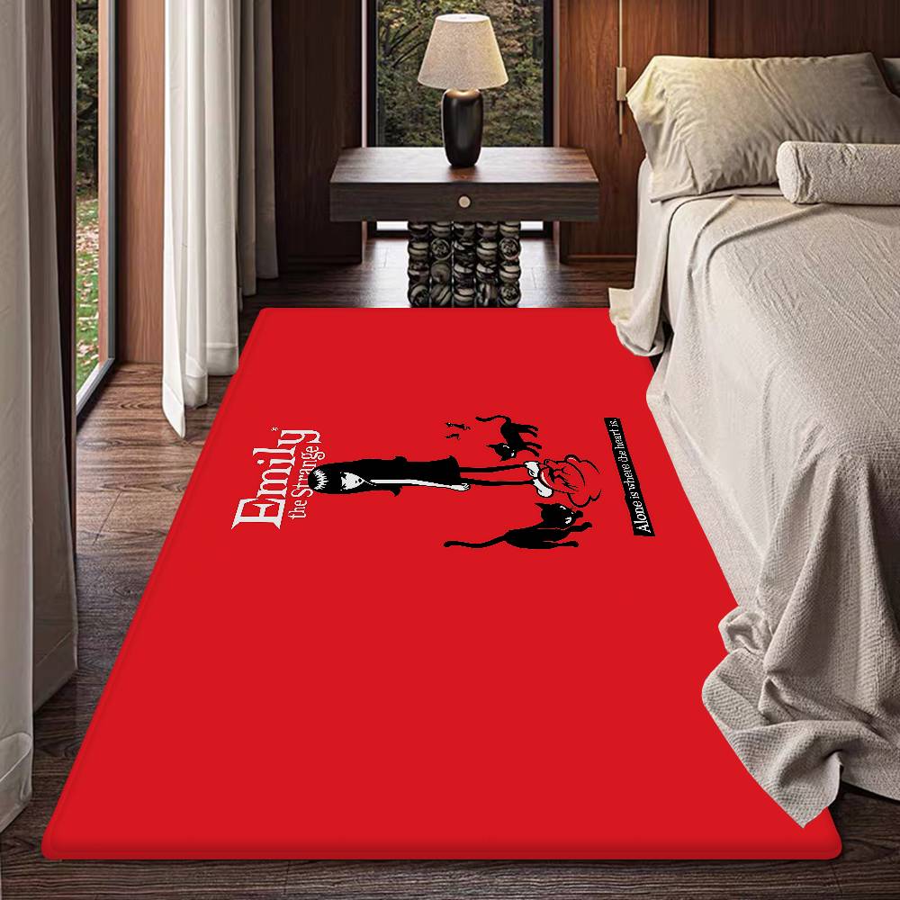 Comics Emily The Strange Floor Mat Rectangle Anti-slip Home Soft Badmat Front Door Indoor Outdoor Mat Hotel Decor Mat