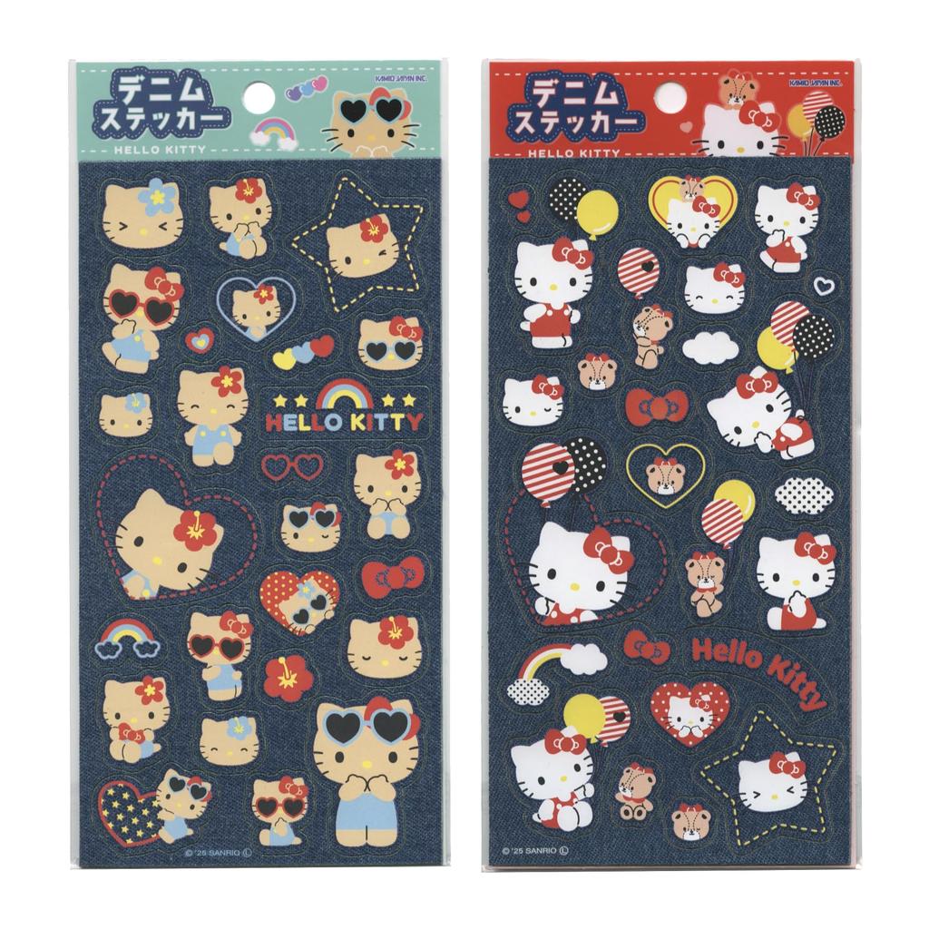 Denim Sticker Hello Kitty/tan 307116