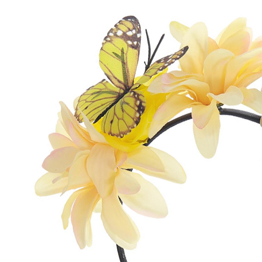 Creative Skull Headwear Butterfly Flower Headbands For Outdoor Halloween Costumes And Theme Parties Essential Accessory