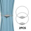 2pcs European Style Conical Shaped Strong Magnetic Curtain Tiebacks for Thin or Heavy Curtains, Suitable for Home, Living Room
