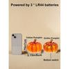  Battery Powered Halloween Glowing Pumpkin LED Lamp, Halloween Party Tabletop Atmosphere Light, Indoor Home Garden Holiday Decor Prop