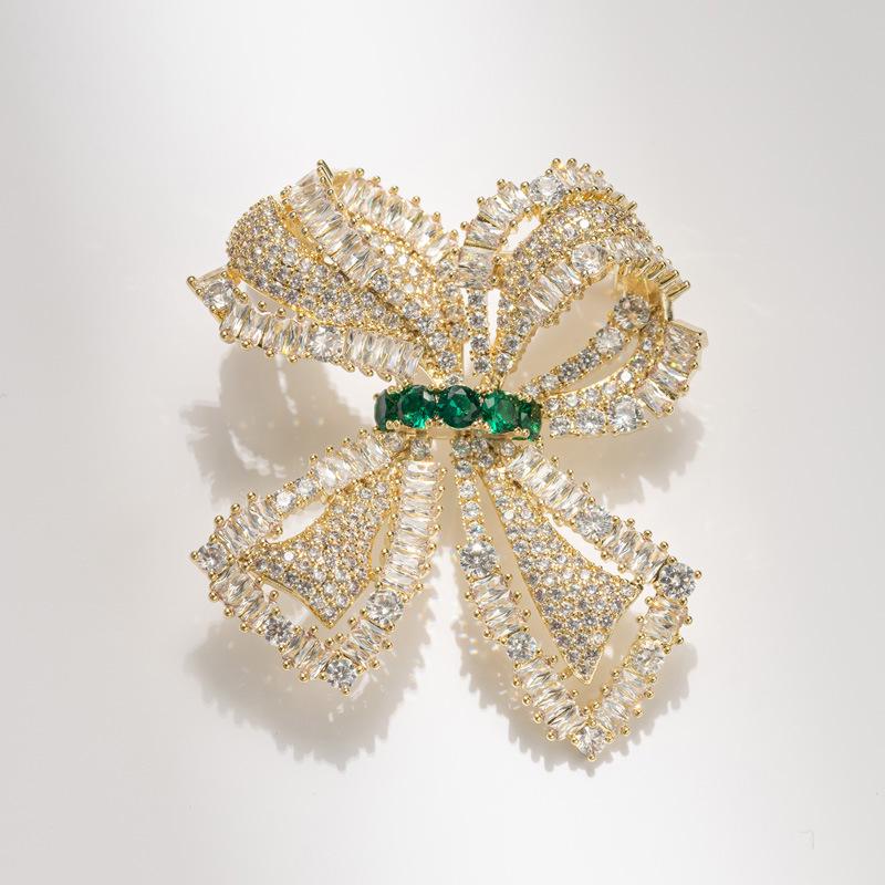 Bo Xin Yun Luxury Bow Brooch for High-End Coats and Jackets - Perfect Gift for Annual Meetings